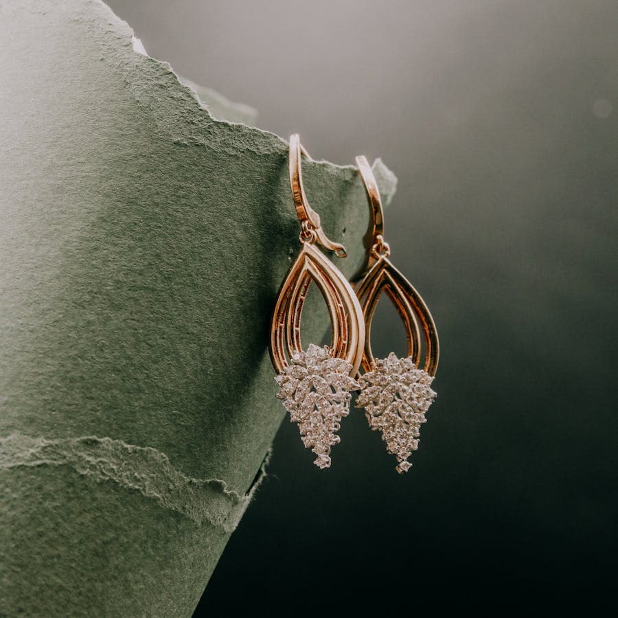 Elise Pavé Hoop Earrings